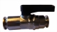 Absperrhahn-Gro 9,5mm , mit 2x Schnellverbinder-Schlauchanschluss 9,5mm bis 120 Bar